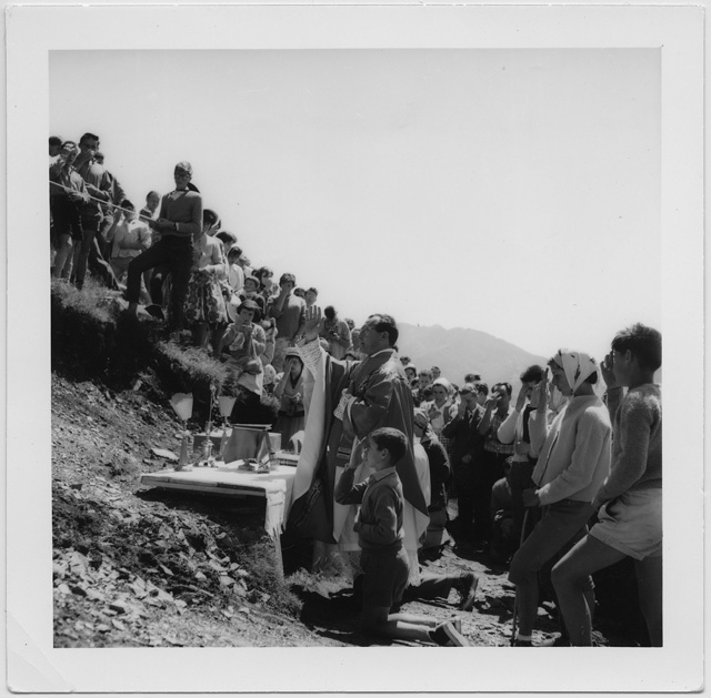 Messa all'aperto alla Sassèra