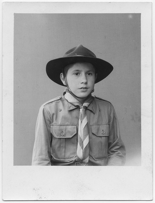 Gian Antonio Cattaneo in divisa da scout