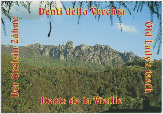 Cartolina dei Denti della Vecchia