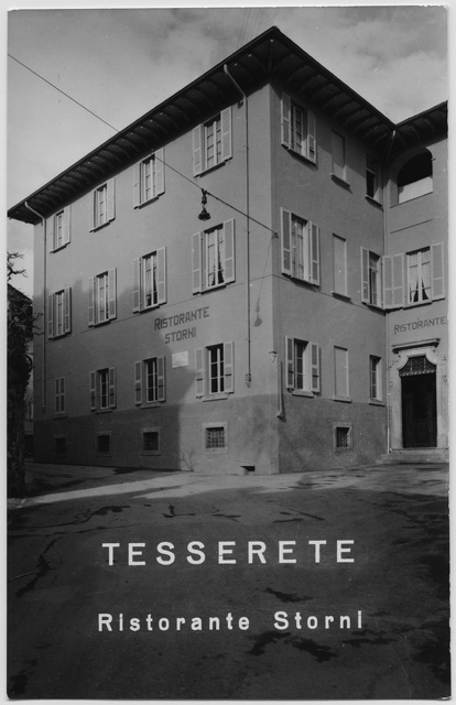Cartolina del ristorante Storni a Tesserete