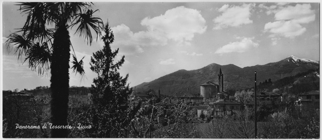 Cartolina panoramica di Tesserete