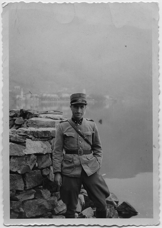 Ritratto di Remo Canonica in divisa