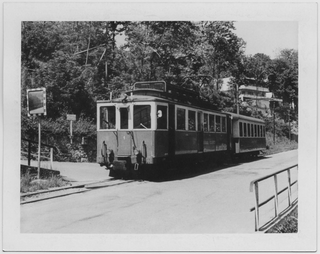 Tram della ferrovia Lugano-Tesserete a Porza