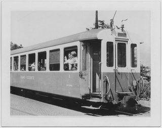 Convoglio della ferrovia Lugano-Tesserete a Lugano