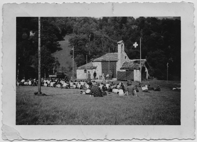 Rappresentazione all'oratorio di Gola di Lago in occasione del primo d'agosto