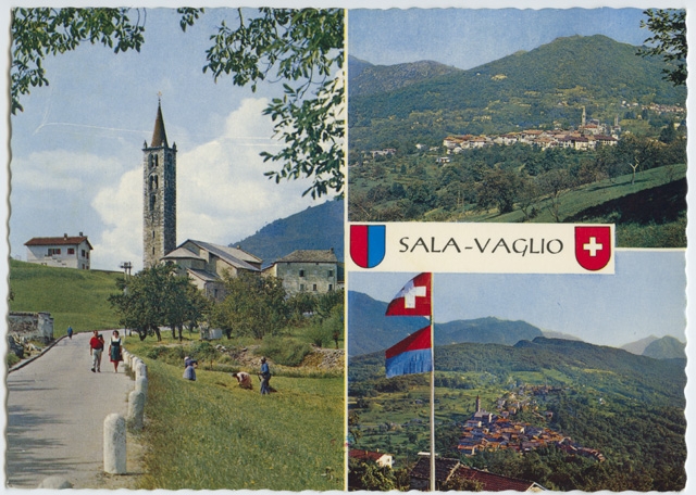 Cartolina postale di Sala e Vaglio
