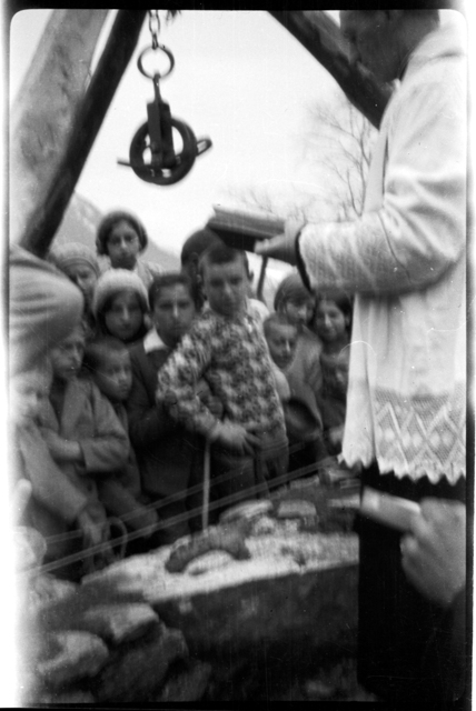 Benedizione del cantiere per la costruzione della chiesa di Maria SS Ausiliatrice a Gola di Lago