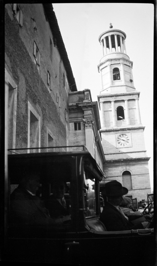 Veduta della basilica di San Paolo Fuori le Mura a Roma