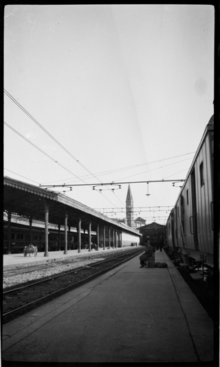 Veduta della stazione di (?)