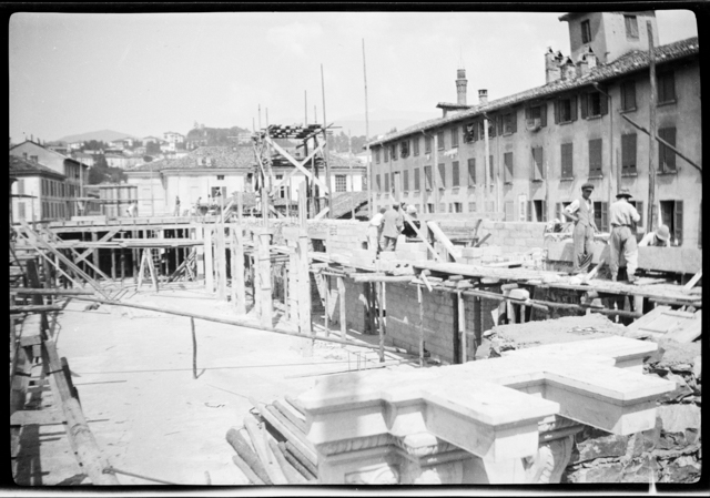 Cantiere di Palazzo Alhambra a Lugano