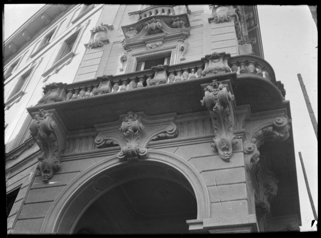 Veduta di Luogo Pio Riziero Rezzonico su via Pretorio a Lugano