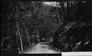 Veduta della strada per Gola di Lago