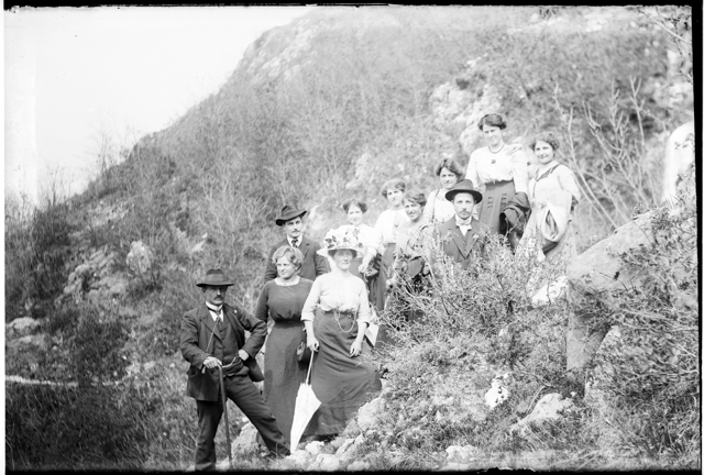 Gruppo di escursionisti in posa