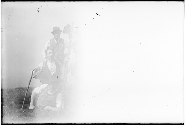 Ritratto di gruppo di escursionisti (sovraesposta)