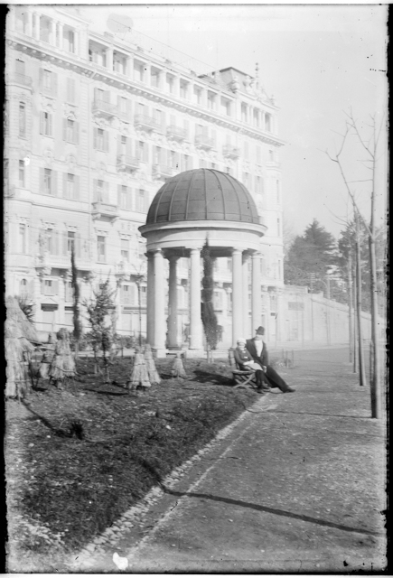Veduta del tempietto Washington in via Riva Antonio Caccia a Lugano