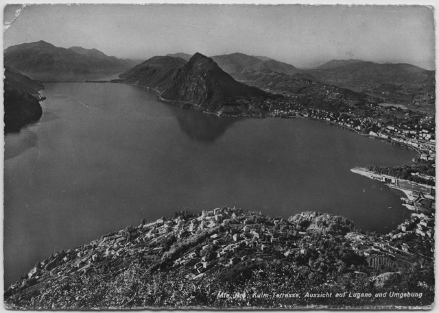 Veduta di Lugano presa dal Monte Brè