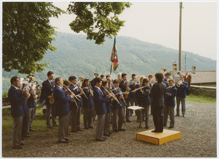 Esibizione della Filarmonica Capriaschese in occasione del Corpus Domini