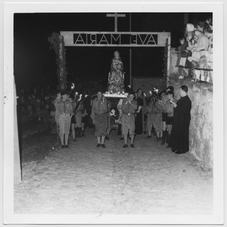 Arrivo della Madonna Pellegrina alla chiesa di S. Stefano a Tesserete