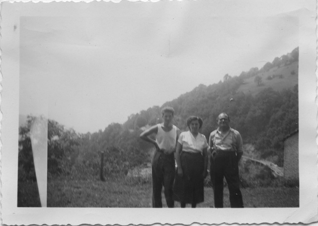 Renato Lucca con i genitori Alice ed Elvezio