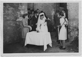 Matrimonio di Bruna Storni e Carl Bechtle a Bigorio