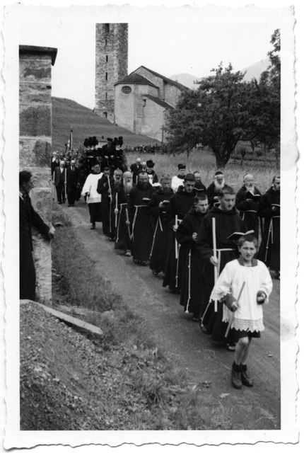 Corteo funebre di Eugenio Morosoli di Vaglio a Sala