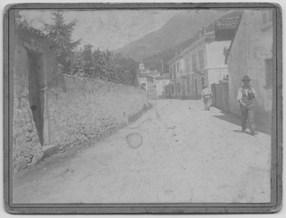 Veduta di via Luigi Canonica a Tesserete