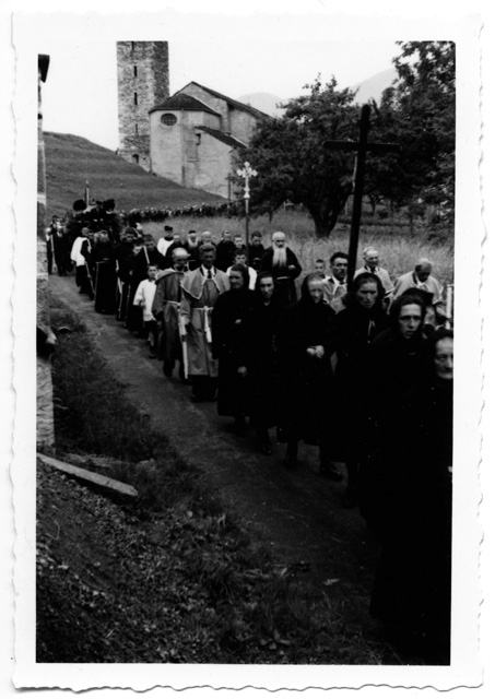 Corteo funebre di Eugenio Morosoli di Vaglio a Sala