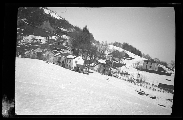 Veduta di Condra innevata