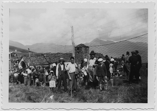 Famiglia Antonini alla festa di San Rocco a San Lucio