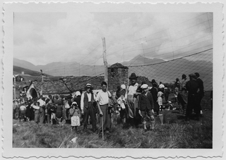 Famiglia Antonini alla festa di San Rocco a San Lucio