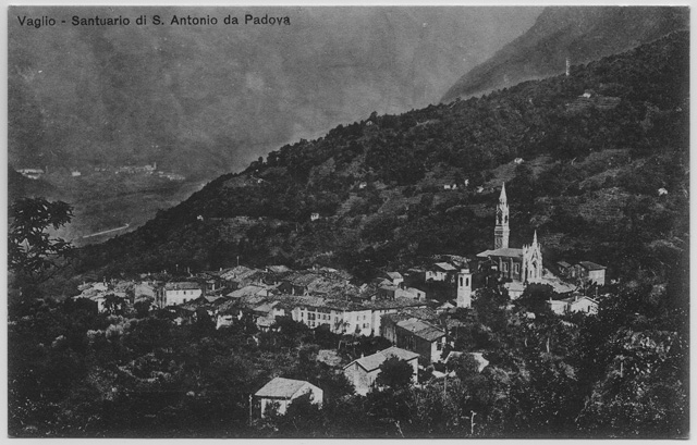 Cartolina del Santuario di Sant'Antonio da Padova a Vaglio