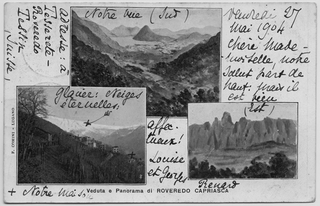 Cartolina illustrata di Roveredo