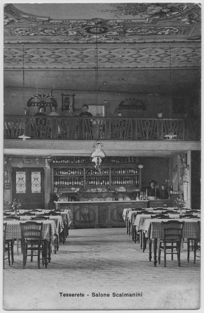 Cartolina del salone Scalmanini