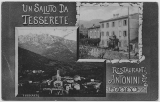 Cartolina del ristorante Antonini-Merk a Tesserete