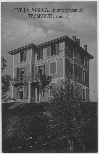 Cartolina dell'istituto femminile Villa Aprica