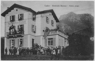 Cartolina del ristorante Stazione a Cadro
