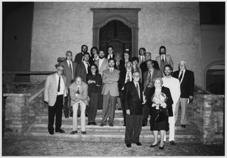 Comissione cultura, municipali di Sala Capriasca e ospiti davanti al convento di Bigorio in seguito alla presentazione di "Ultratelefono" di Alfonsina Storni