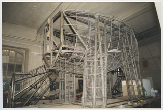 Costruzione del carro allegorico del Gruppo della Cuccagna